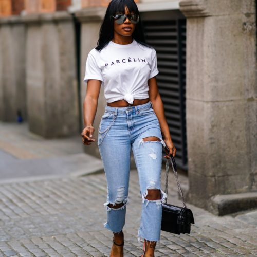 Different ways to style your basic t shirt for casual days